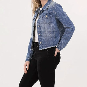 Casual Women Winter Knitted <b>Jeans</b> Jacket Slim Fit Button Front Washed Cotton Breathable Streetwear Daily Wear Outerwear Fashion - Product Image 5