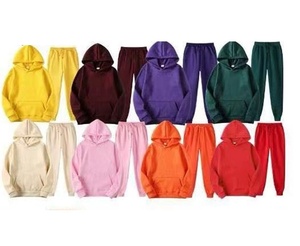 Ensemble deux pièces pour homme, sweat-shirt et pantalon de survêtement en polaire respirant, écologique, à logo personnalisé, séchage rapide, style streetwear décontracté - Product Image 6