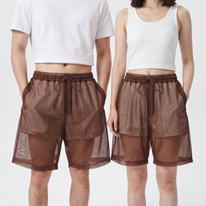 High Quality Sheer Mesh <b>Shorts</b> Unisex 100% Polyester Quick Dry <b>Transparent</b> <b>Shorts</b> <b>Men</b> Women Sexy Sheer See Through <b>Shorts</b> Unisex - Product Image 6