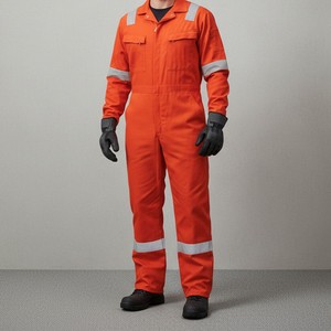 Custom Workwear Reflective <b>Overall</b> with Durable Fabric and Safety Tape for Workplace Protection - Product Image 1