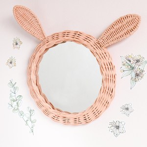 Competitive Price Large Quantity Premium Top Seller Kids Wall <b>Mirror</b> Friendly Baby Room Decor Rattan <b>Mirrors</b> - Product Image 2
