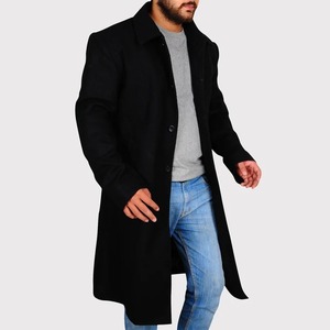 Veste en cuir classique noire, streetwear, écologique, coupe-vent - Product Image 3