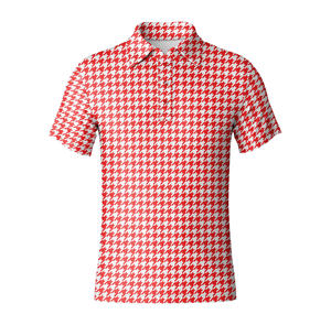 High Quality Golf <b>Polo</b> <b>Shirt</b> Manufacturer <b>Men</b>’s Short Sleeve Athletic <b>Polo</b> Lightweight Stretch Fabric With Stylish Pattern - Product Image 2