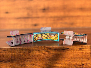 มาใหม่ล่าสุดร้อนขายสไตล์ตะวันตกทําด้วยมือเครื่องมือแกะสลักหนังผมกรงเล็บคลิปหนังกรงเล็บอุปกรณ์เสริมผมสําหรับผู้หญิง - Product Image 4