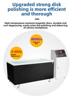 Machine de polissage magnétique translatoire à haute fréquence avec moteur pour l'ébavurage et l'éclaircissement des surfaces en acier inoxydable