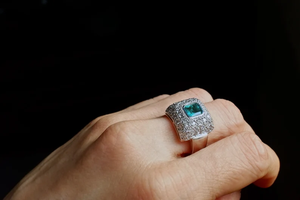 925 <b>Solid</b> <b>Silver</b> Green Moissanite Ring Watch Bezel Set VVs1 Quality Women & Men's Fashion Wedding Anniversary Gift - Product Image 2