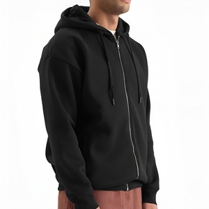 Nouveau design 2025 – Sweats à capuche zippés pour hommes, confortables, teints en pièce, motif uni, pour l'hiver, polyvalents, élégants, OEM - Product Image 5