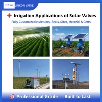 Vanne d'irrigation intelligente à énergie solaire, vanne papillon électrique 4G LoRa, télécommande pour l'irrigation des fermes