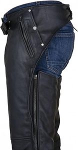 Leather <b>Chaps</b> for Men and Women – Premium Full Grain Customizable Western <b>Chaps</b> for Men-Motorbike & Horse <b>Riding</b> Wear - Product Image 2
