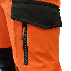 Pantalones de Trabajo Casuales para Hombre, Ligeros, Transpirables, Impermeables, de Alta Visibilidad, Color Amarillo, con Rodillas Reflectantes para Mayor Seguridad - Product Image 3