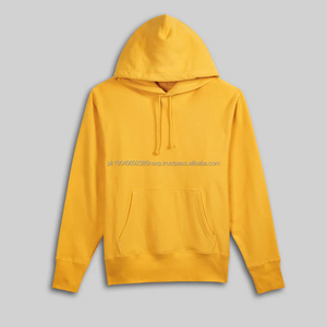 Sudadera con Capucha de Manga Larga para Hombre, 100% Algodón de Alta Calidad, Ligera, Transpirable, Nuevo Diseño, Ropa Casual para Invierno, Tinte Liso - Product Image 1
