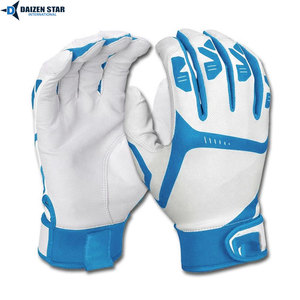 Gants de frappeur de baseball en cuir légers, flexibles, durables, paume de haute qualité, confortables, fermeture auto-agrippante, droit/gauche - Product Image 3