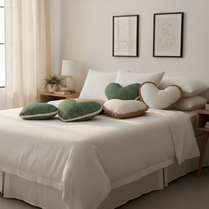 ชุดปลอกหมอนอิงรูปหัวใจ SOGA 6 ชิ้น ขนาด 42x32 ซม. ผ้าพลัฌและผ้าทอ สำหรับตกแต่งบ้าน โซฟา และห้องนอน - Product Image 5