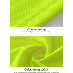 Camisa de Trabajo de Manga Corta Reflectante ANSI Clase 2, Impermeable, con Tela que Absorbe la Humedad, con Logotipo, para Actividades al Aire Libre en Sitios de Trabajo - Product Image 5