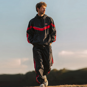 100% Polyester Spandex Windbreaker Tracksuit Men Streetwear Rain Jacket Waterproof Pants Set Men's <b>Wind</b> <b>breaker</b> Suit Mens - Product Image 6