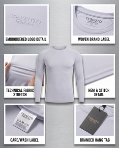 Maillot de bain/surf personnalisé à manches longues pour homme, respirant, pour l'entraînement, avec logo personnalisé, vente en gros, marque privée, fabricant OEM ODM - Product Image 4