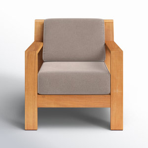 Modern Outdoor Teak <b>Sofa</b> <b>Set</b> Patio Garden Furniture Wooden Lounge <b>Set</b> with Coffee Table for Villa Resort Hotel - Product Image 4