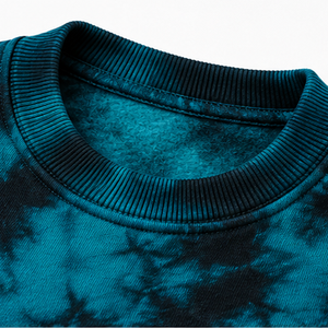Sudadera Tonal Tie Dye de Algodón Mezclado con Cuello Redondo, Estilo Lounge, Proveedor OEM ODM al por Mayor, Ropa de Moda Cómoda para Streetwear - Product Image 5