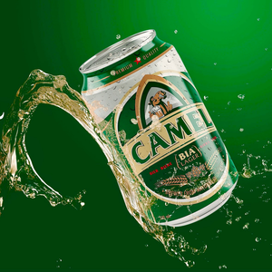 Bière légère CAMEL du Vietnam 4,5% d'alcool 330ml 24 canettes Pasteurisée Fournisseur en gros OEM Exportation de boissons Haute Qualité - Product Image 2