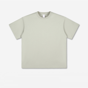 T-shirt en coton uni à coupe classique pour homme, manches courtes, col rond, style jersey décontracté, teinture unie - Product Image 6