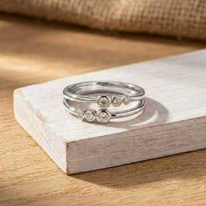 Timeless Bezel Set 0.16ct Round Brilliant Cut Lab Grown Ring 10K 14K 18K Solid Gold IGI Certified Engagement Wedding Jewelry - Product Image 3