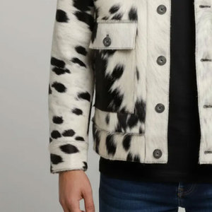 เสื้อแจ็คเก็ตหนังวัวสำหรับผู้ชาย แจ็คเก็ตหนังวัวคุณภาพพรีเมียม ทนทาน ทันสมัย อุ่นสบาย เหมาะสำหรับฤดูหนาว - Product Image 4