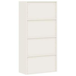 Armoire à dossiers en acier blanc thermolaqué de taille moyenne - Product Image 6
