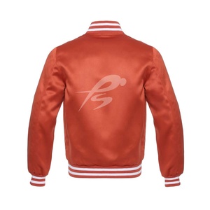 Chaqueta Varsity Personalizada para Hombre, Invierno 2026, Tallas Grandes, Ecológica, Lisa, Venta al Por Mayor, Poliéster/Algodón Satinado, Envío Rápido - Product Image 6
