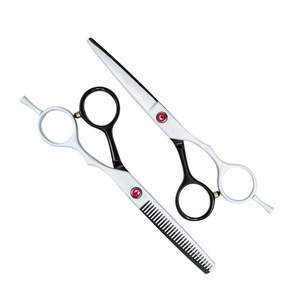 2026 Professional Beauty Barber <b>Scissors</b> Straight Stainless Steel Plastic Handle 6 Inch Right-<b>Handed</b> Thinning <b>Scissors</b> Sharp - Product Image 5