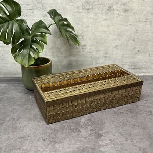 Designer Luxury Metal Tissue <b>Box</b> Holder With Anti Slip Base For Bathroom <b>Vanity</b> And Home Decor Accessories - Product Image 4