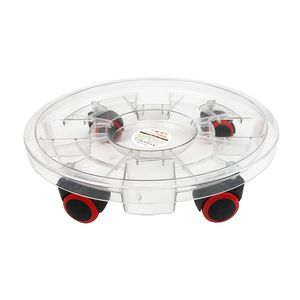 Set di 8 Ruote per Vasi da Fiori, Diametro Interno 11,8'', Esterno 13'', Carrello Portavaso su Ruote, Carrello per Acqua - Product Image 2