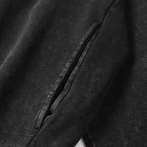 Sudaderas Lisas para Hombre con Lavado Ácido, Ajuste Holgado Casual, Hombros Caídos, Cuello Redondo, Tacto Suave, Estilo Vintage - Product Image 4