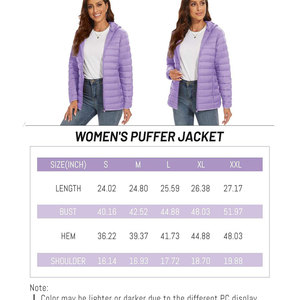 Veste matelassée d'hiver pour femme, à capuche, à manches longues, coupe ajustée, fermeture éclair, couleur unie, style décontracté - Product Image 6