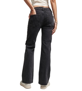 Jeans décontractés pour femmes, coupe skinny évasée, en denim de haute qualité, avec bas évasé large, pour la vente en gros - Product Image 2