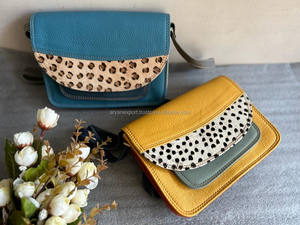 Nuevo bolso elegante de cuero reciclado para mujer, bolso cruzado con estampado de animales y pelo de alta calidad, bolso de hombro de cuero múltiple para mujer - Product Image 2