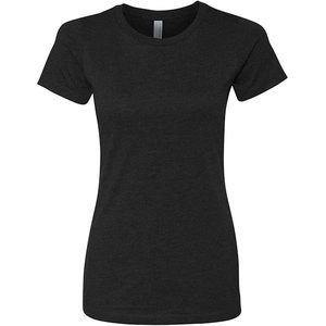 T-shirt femme slim fit, doux, respirant, coton premium, manches courtes, uni, basique, été - Product Image 1