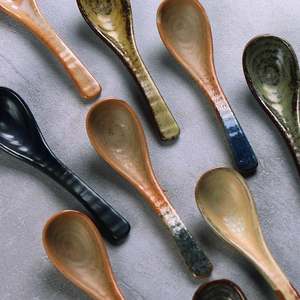 Vaisselle de cuisine japonaise, petite cuillère à riz en céramique rétro créative, design rétro créatif, cuillère japonaise par Universal Overseas - Product Image 3