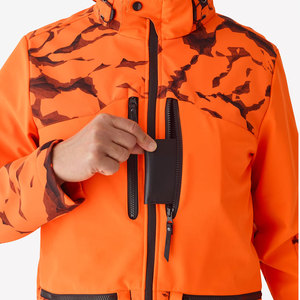 Men's Red Quarter-Zip Fleece Jacket Breathable Casual Autumn Wear Regular Fit Polyester Material - Product Image 5