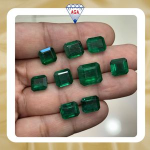 Esmeralda Verde Vívida Natural de Zambia, Corte Octogonal, 5-7 Quilates, AAAA, Gema Suelta, IGI, Ligeramente Aceitada, Joyería Fina, Gema al por Mayor en Venta - Product Image 2