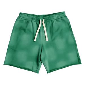 Shorts de sport pour hommes personnalisés de haute qualité, style vintage, effet vieilli, vêtements de sport élastiques, logo délavé au soleil, tricoté, respirant, délavé à l'acide - Product Image 1