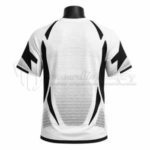 Maillot de football personnalisé pour équipe, respirant, haute performance, manches courtes, 100 % polyester, antibactérien, séchage rapide, OEM ODM - Product Image 2