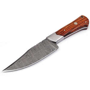 Couteau de cuisine utilitaire, lame en acier damas à motif ultra-affûté, couteau de chef artisanal de qualité supérieure, manche en bois, vente en gros - Product Image 5
