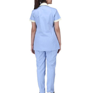 Ensemble de Blouse et Pantalon Médical Personnalisé pour Femme, Manches Courtes, Uniforme d'Infirmière, Tenue Professionnelle pour Hôpital, Cabinet Dentaire, Salon de Beauté et Spa - Product Image 6