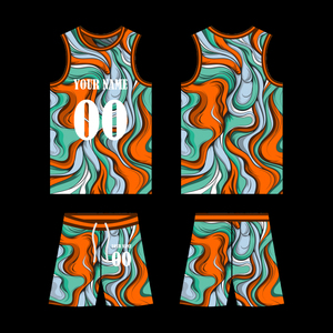 ชุดเสื้อและกางเกงบาสเก็ตบอลผ้าแห้งเร็วแบบสั่งทำได้ตามต้องการสำหรับผู้ชายและวัยรุ่น ชุดฝึกซ้อมและชุดทีม  ขายส่งจากผู้ผลิตโดยตรง - Product Image 2