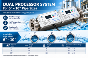 Sistema Descalcificador AquaHex Pulse – Procesador Dual para Tuberías de 6 a 10 Pulgadas, Sistema de Control de Incrustaciones sin Químicos - Product Image 4
