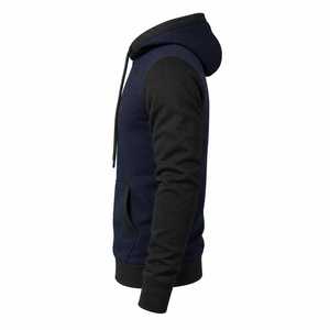 Two-Tone Winter Pullover <b>Hoodie</b> Men Modern Soft Street Wear Regular Fit <b>Aesthetic</b> Custom Print OEM/ODM 100% Cotton Fleece - Product Image 4