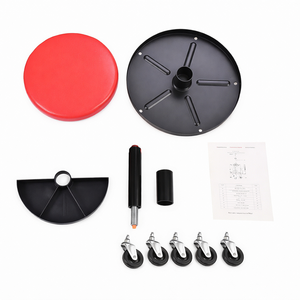 Taburete Mecánico Neumático con Ruedas, Capacidad de 300 lb, Asiento Ajustable para Taller con Bandeja de Almacenamiento, Asiento para Reparaciones GAPGAR039 - Product Image 5