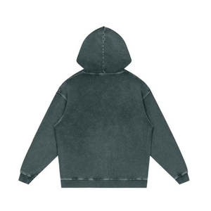 Casual Men Custom Material Men Acid Wash Hoodies Basics Cotton Blended Men's Plain Acid Wash Hoodies Printed 100% Cotton Men's - Product Image 2