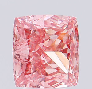 Diamante Cultivado en Laboratorio con Certificación IGI, Corte Cuadrado Cojín de 5.10 CT, Color Rosa Intenso Fantasía, Claridad VS1, CVD ROYAL GEMS para Joyería - Product Image 2
