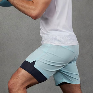 Pantalones Cortos Deportivos 2 en 1, Tela Elástica Suave, Ajuste Premium, para Gimnasio - Product Image 5